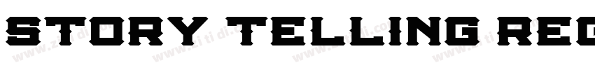 Story Telling Regula字体转换